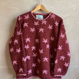 Star Pullover in Baked Red