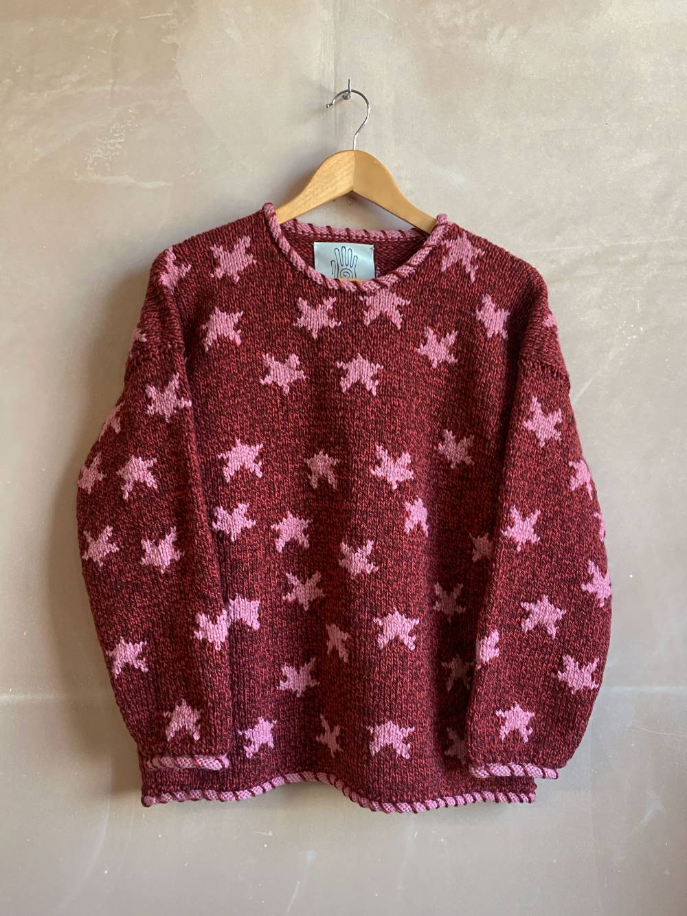 Star Pullover in Baked Red