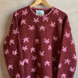 Star Pullover in Baked Red