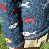 Aquarium Cotton Pullover in Blue