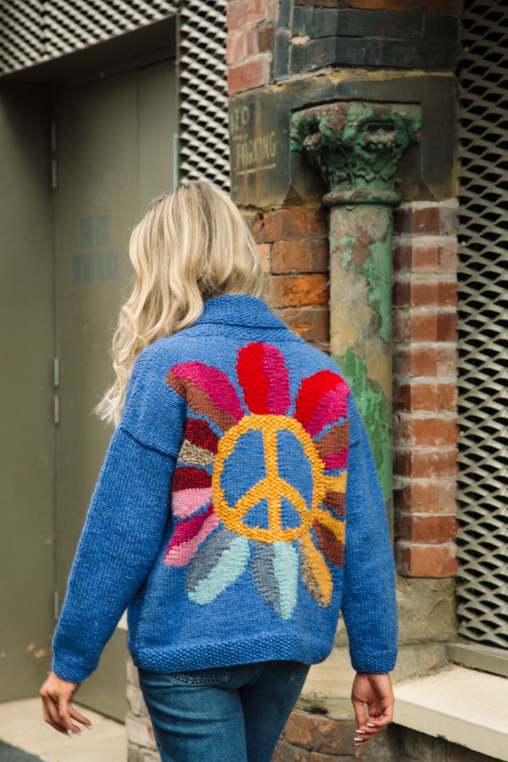 Unif blue outlet cardigan