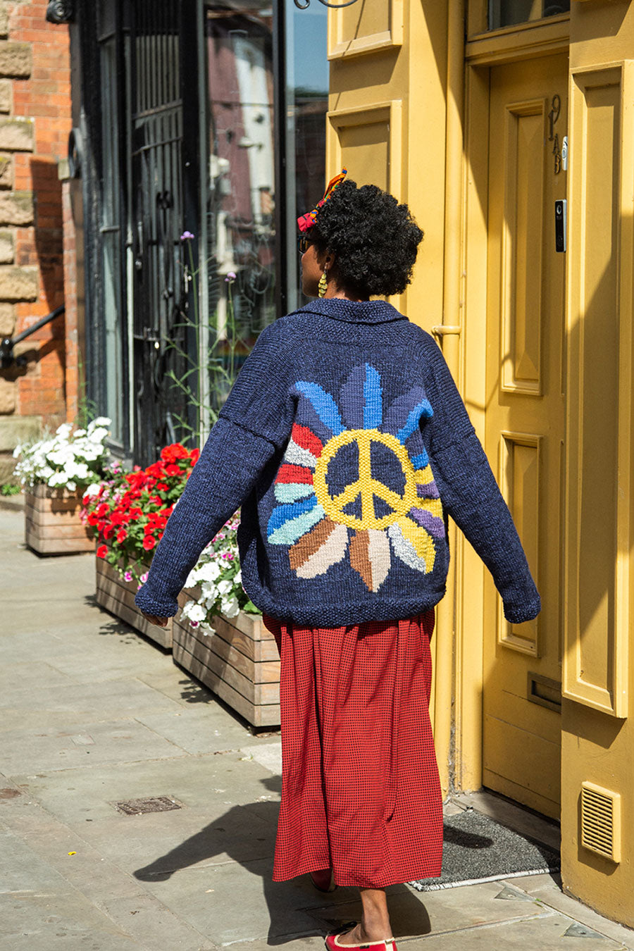 CND Sunflower Washed Denim Cardigan