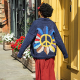 CND Sunflower Washed Denim Cardigan