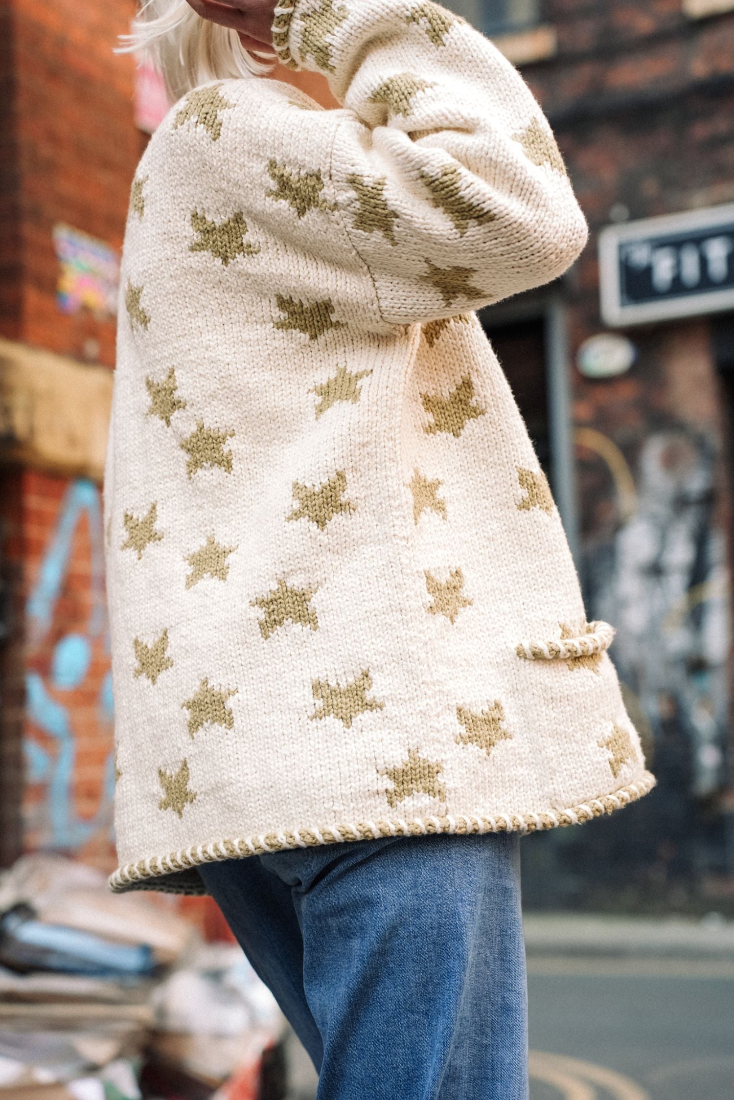 Star Cotton Cardigan – Amano Knitwear - Main Image