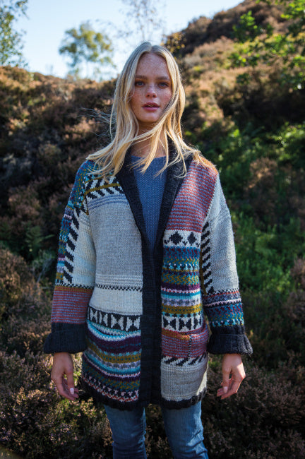 Jude Tonal Wool Chunky Knit Cardigan