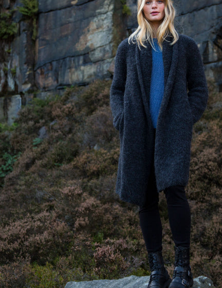 Abrazo Alpaca Coat in Charcoal