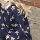 Star Pullover in Denim