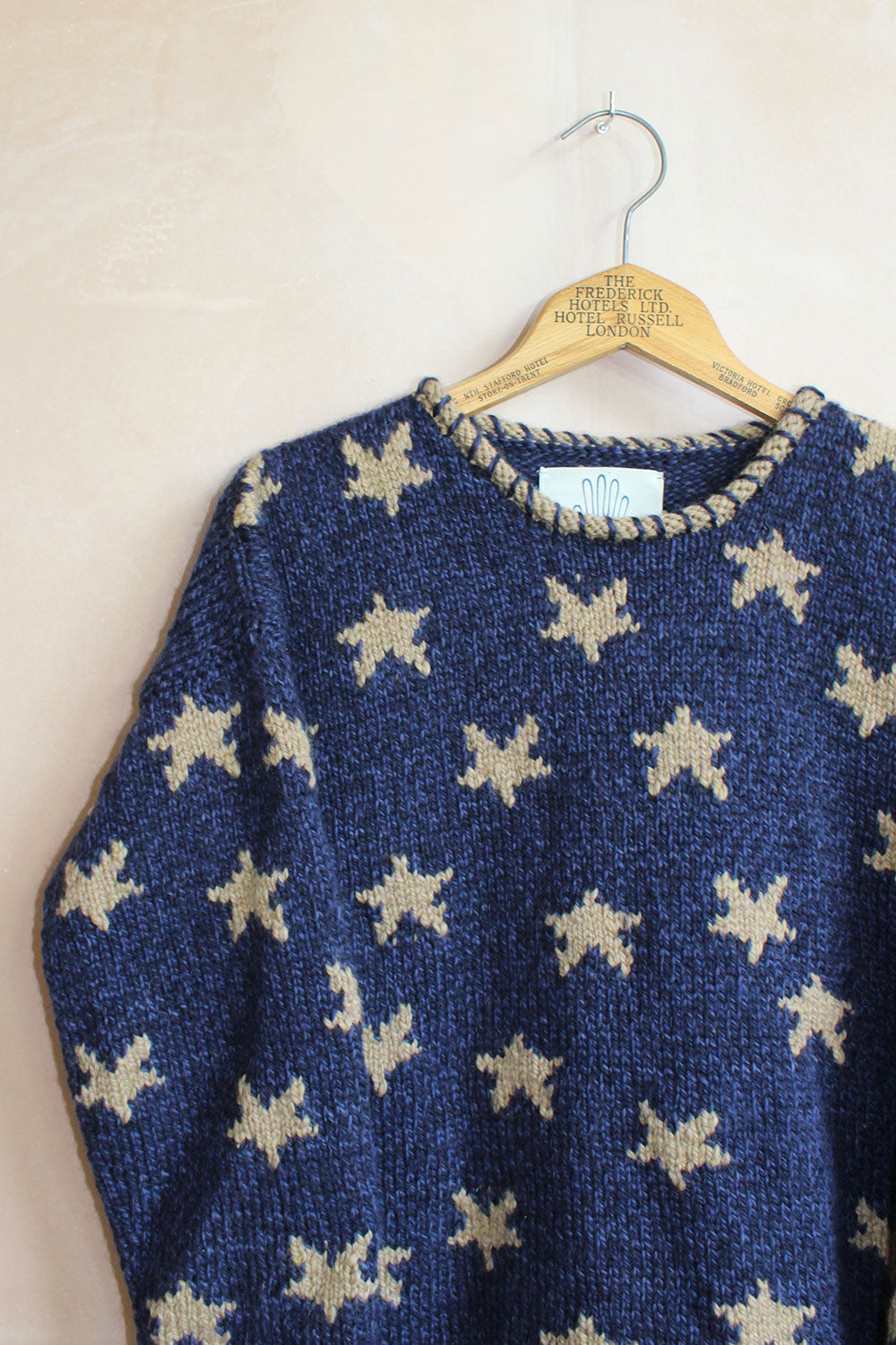 Star Pullover in Denim – Amano Knitwear1