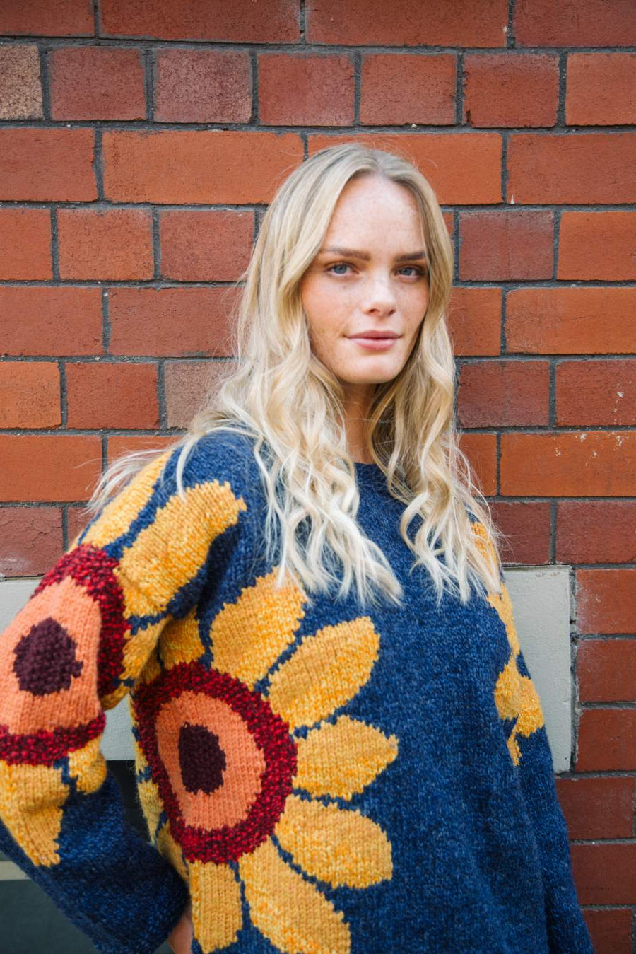 Sunflower Jumper in Denim Amano Knitwear