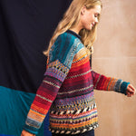 wool jumper sweater womens blanket style bright colours