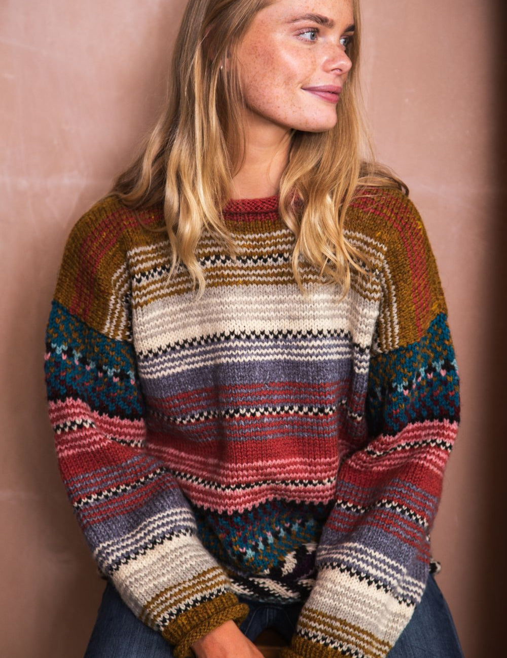 wool jumper sweater womens blanket style amano