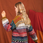 wool jumper sweater womens peruvian blanket style back
